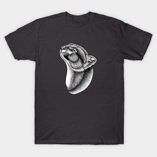 Jaguarundi - ink illustration T-Shirt